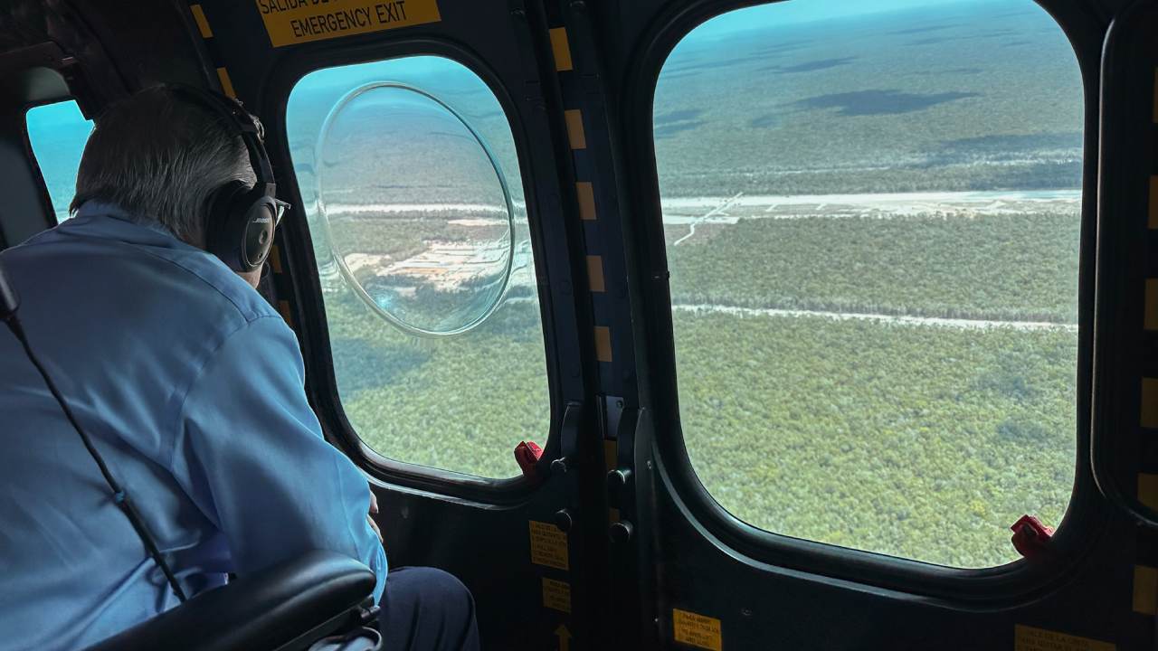 AMLO Supervisa Trabajos del Tren Maya de Mérida Campeche N