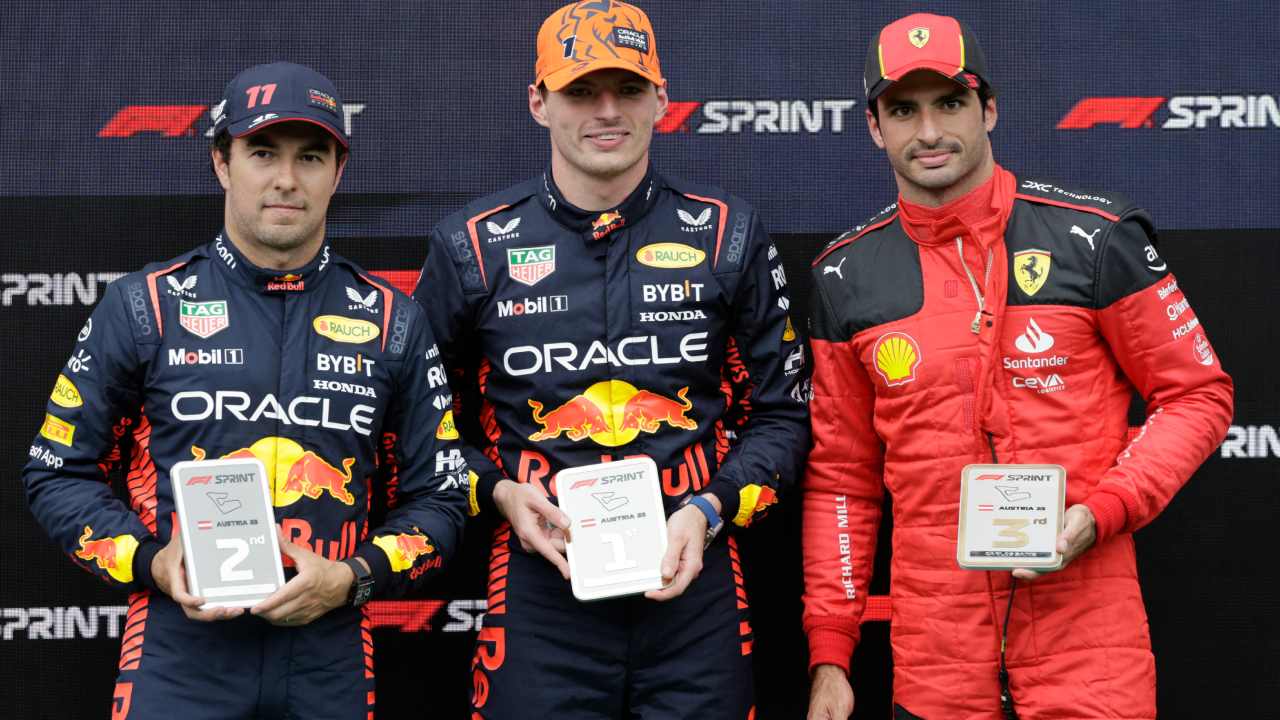 Verstappen Y Checo Ganan Primero Y Segundo Lugar Del Sprint De