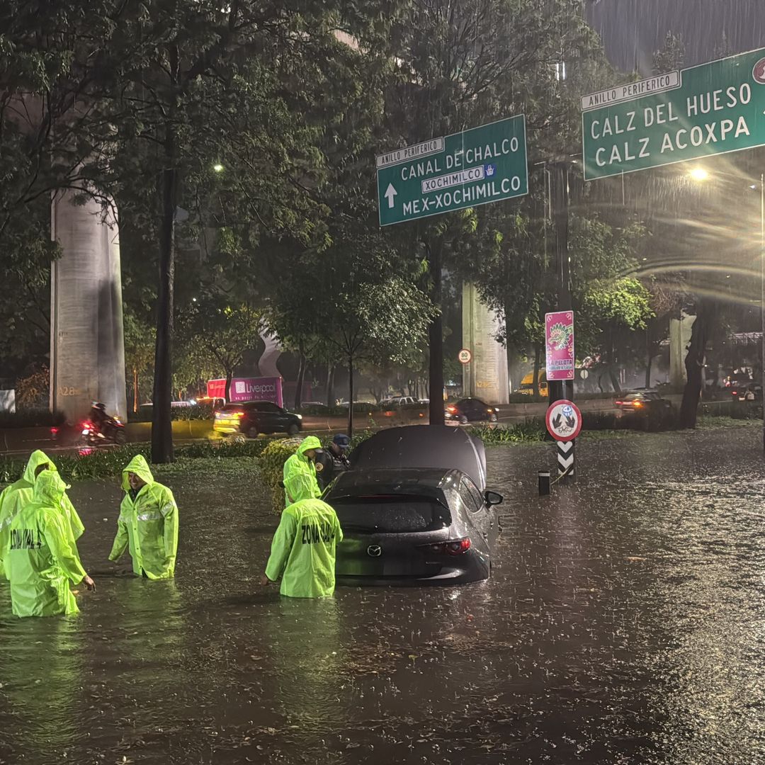 Lluvias en periférico y Tlalpan  · Paseo de la Reforma