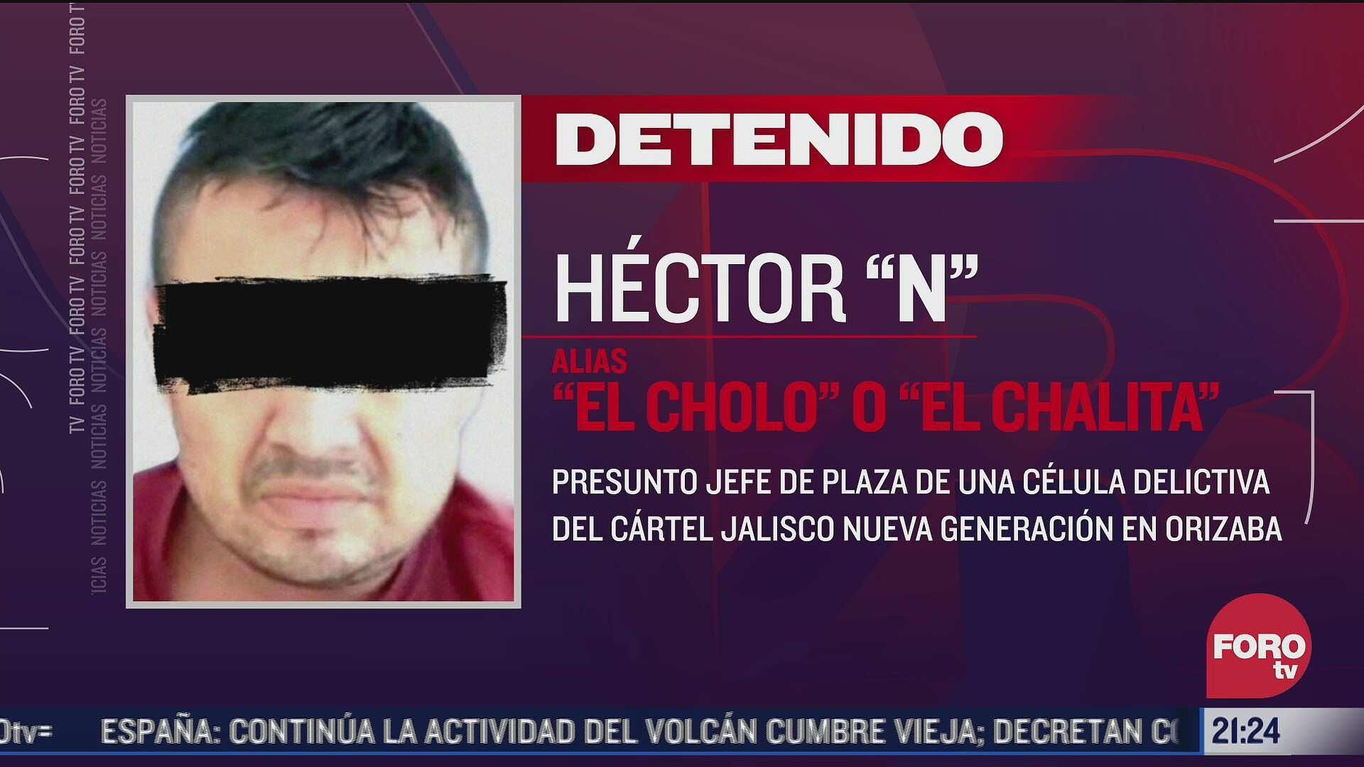 Detienen a presunto jefe de plaza del CJNG en Veracruz