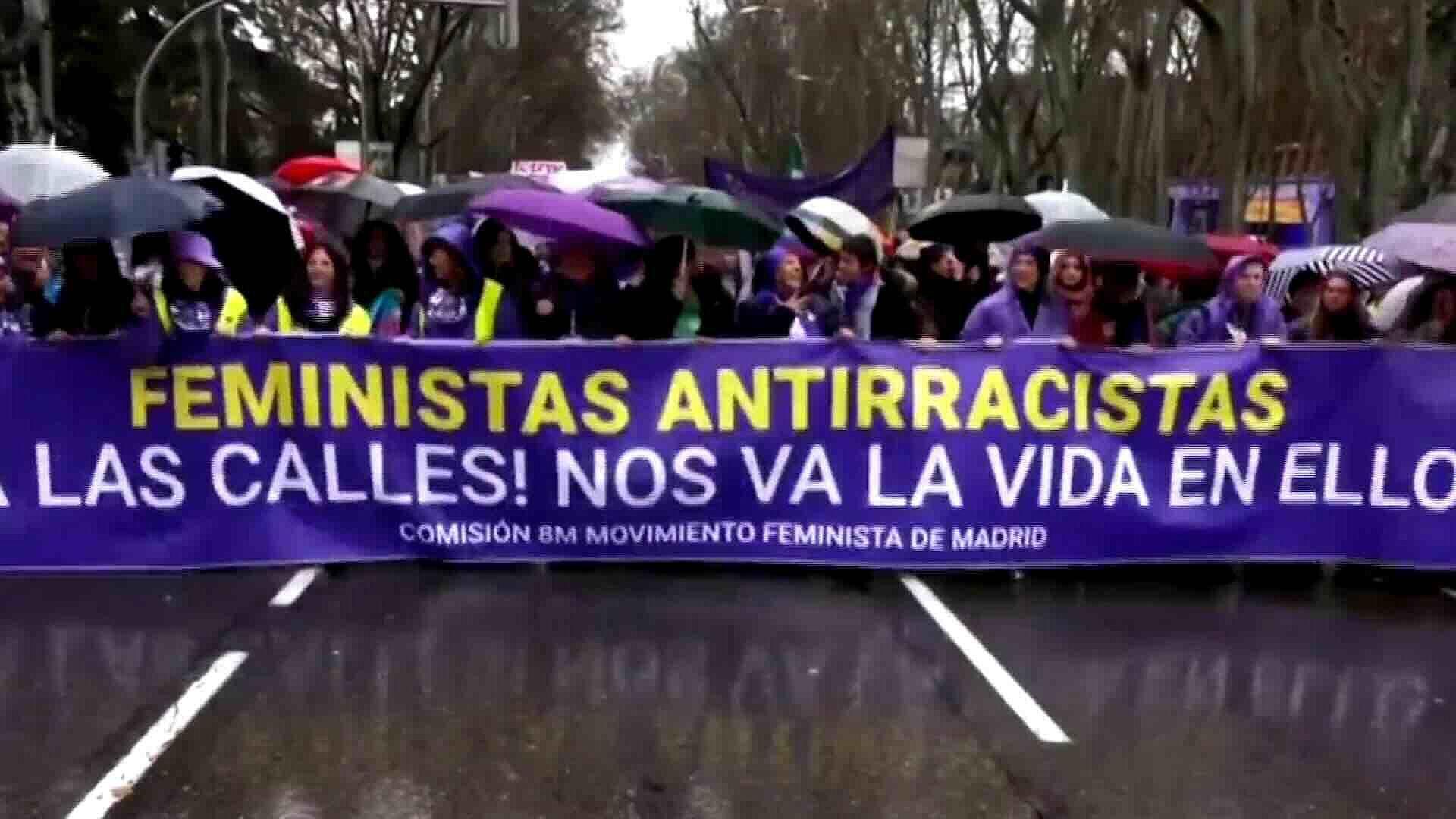 España Marcha por el 8M: Miles Exigen Igualdad y el Fin de la Violencia ...