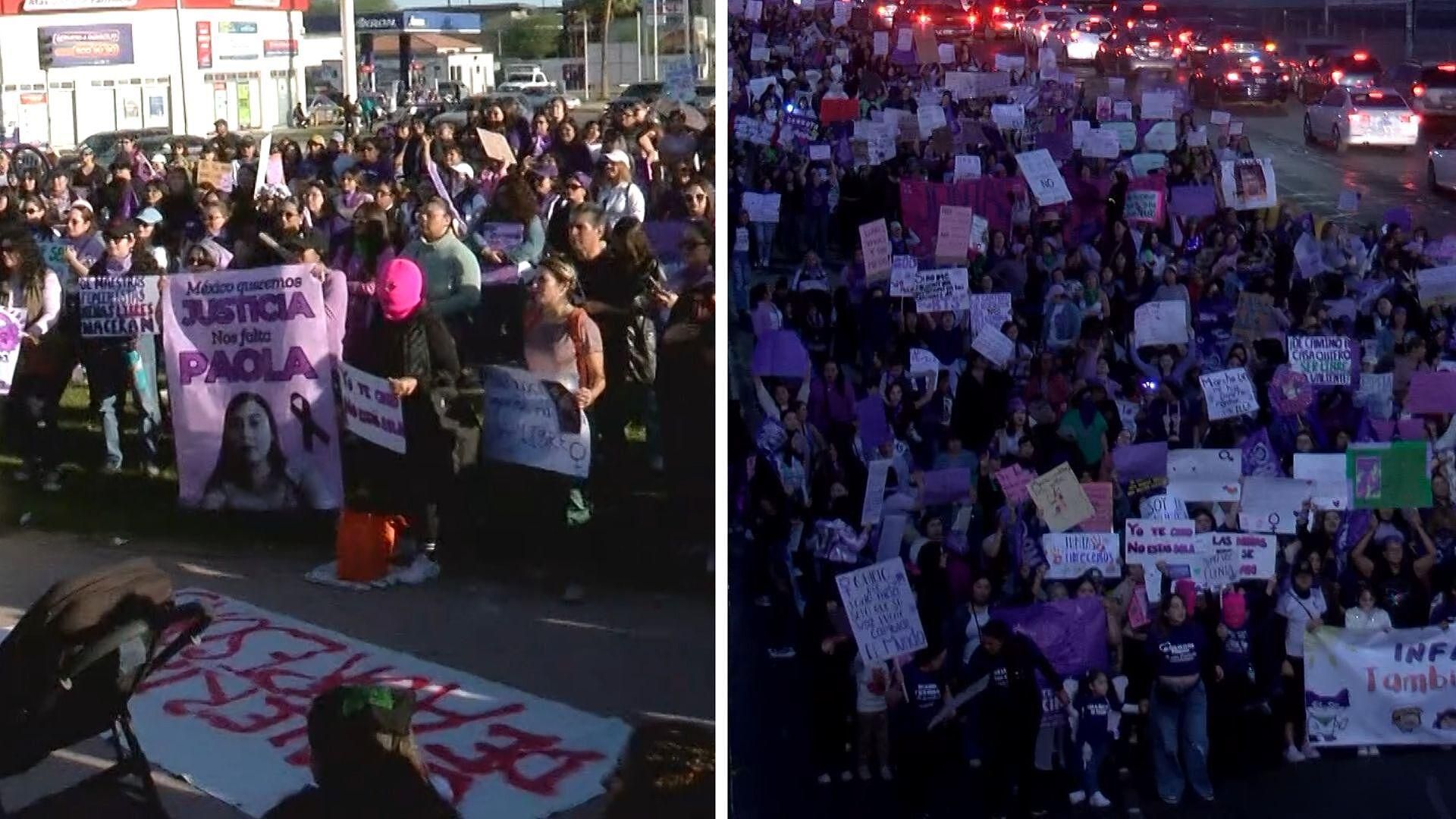 Miles de Mujeres se Manifiestan en las Calles de Mexicali por el 8M ...