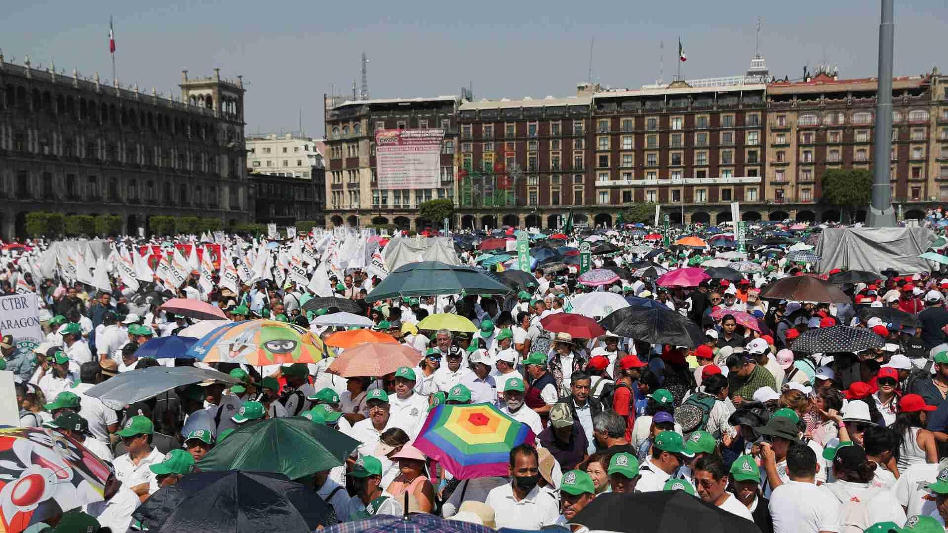 Así se Movilizaron Trabajadores en CDMX por el 1 de Mayo de 2024