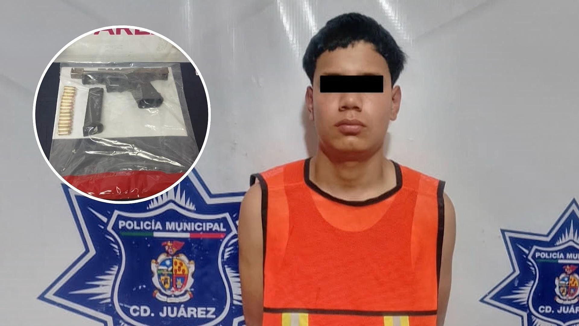 Detienen a Joven de 18 Años con Arma de Fuego en Ciudad Juárez