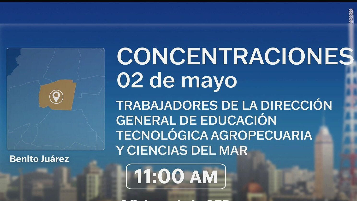 Marchas y Bloqueos en la CDMX Hoy Viernes 2 de Mayo de 2025
