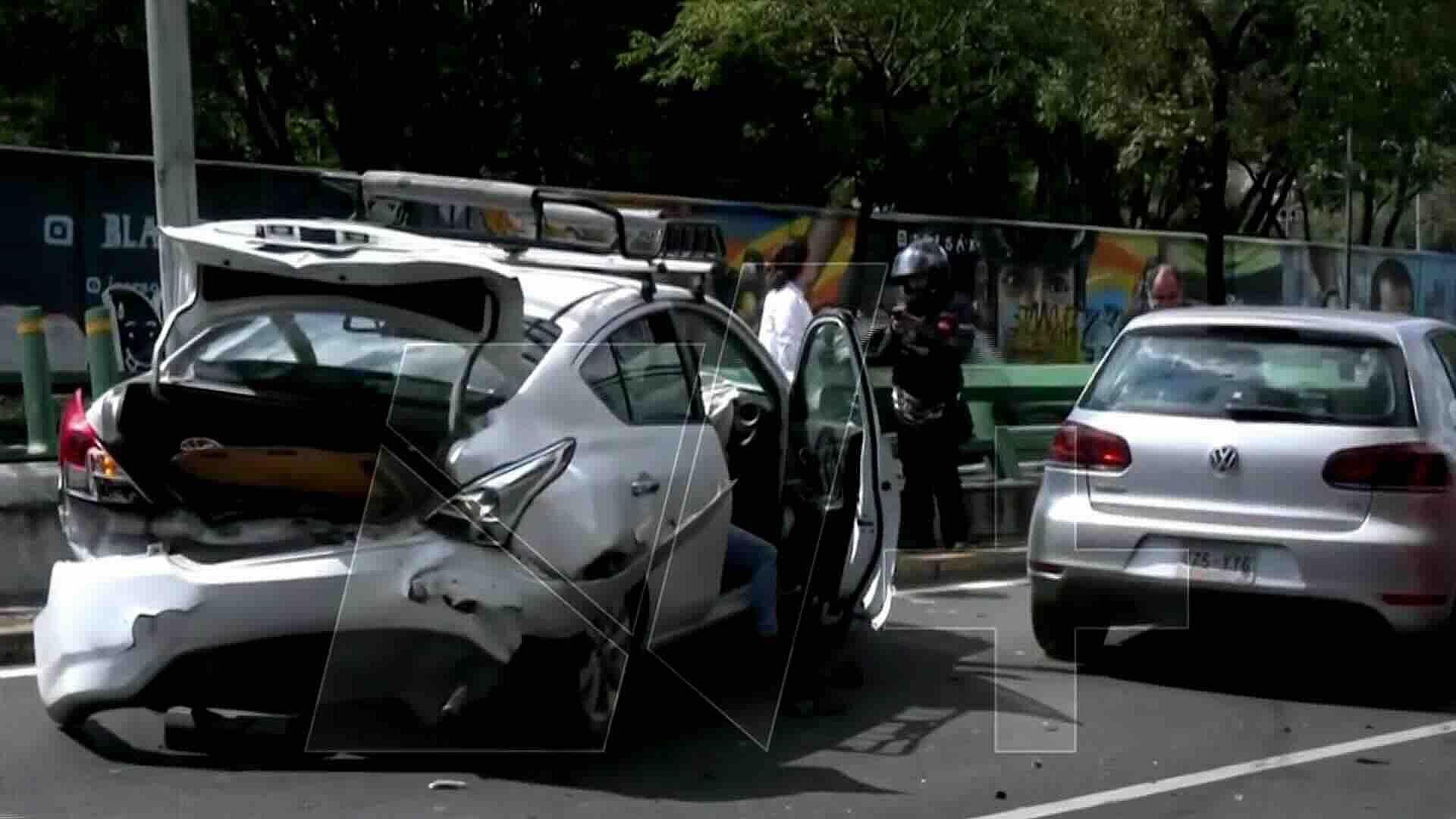 Choque Múltiple Deja Vehículos Dañados en Viaducto Tlalpan a la Altura ...