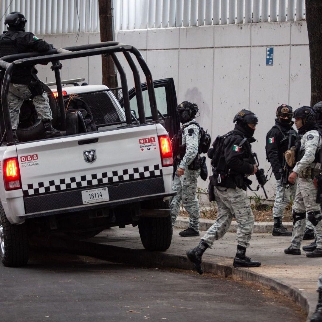 Operativo de la Guardia Nacional en la FEMDO, en CDMX, tras muerte de “El Mencho”