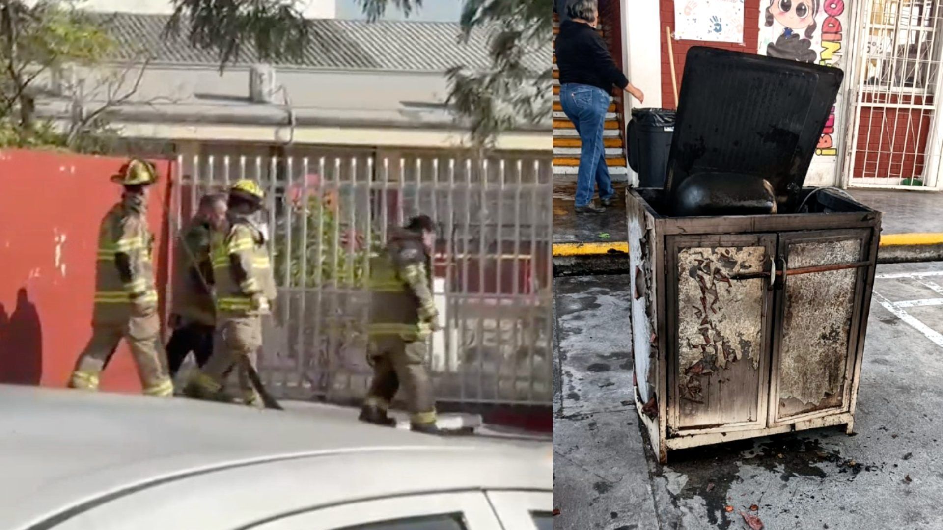 Incendio escuela