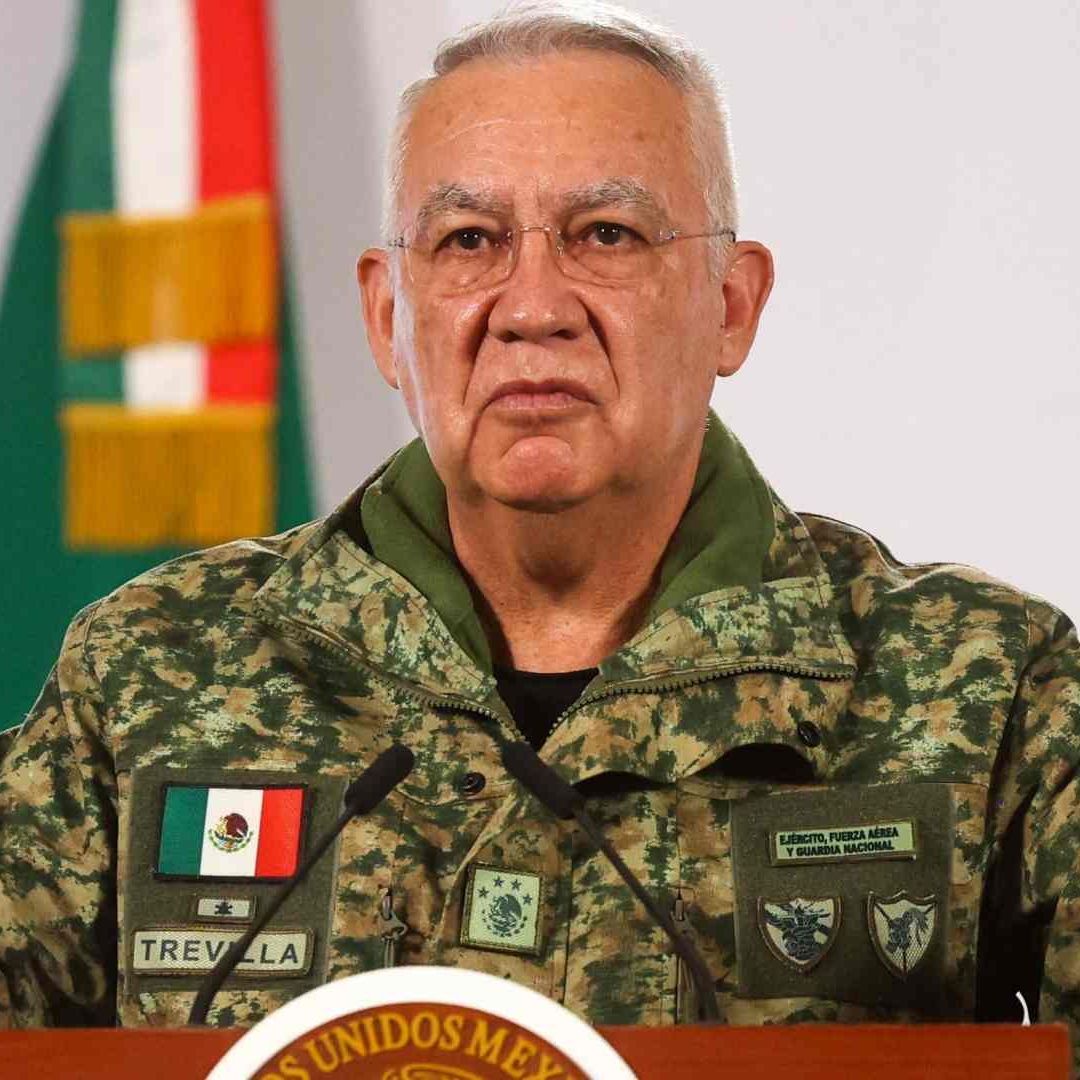 Ricardo Trevilla, titular de la Defensa, en conferencia de prensa mañanera. Foto: Cuartoscuro