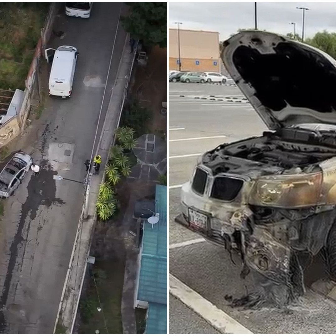Queman autos también en Edomex y CDMX.