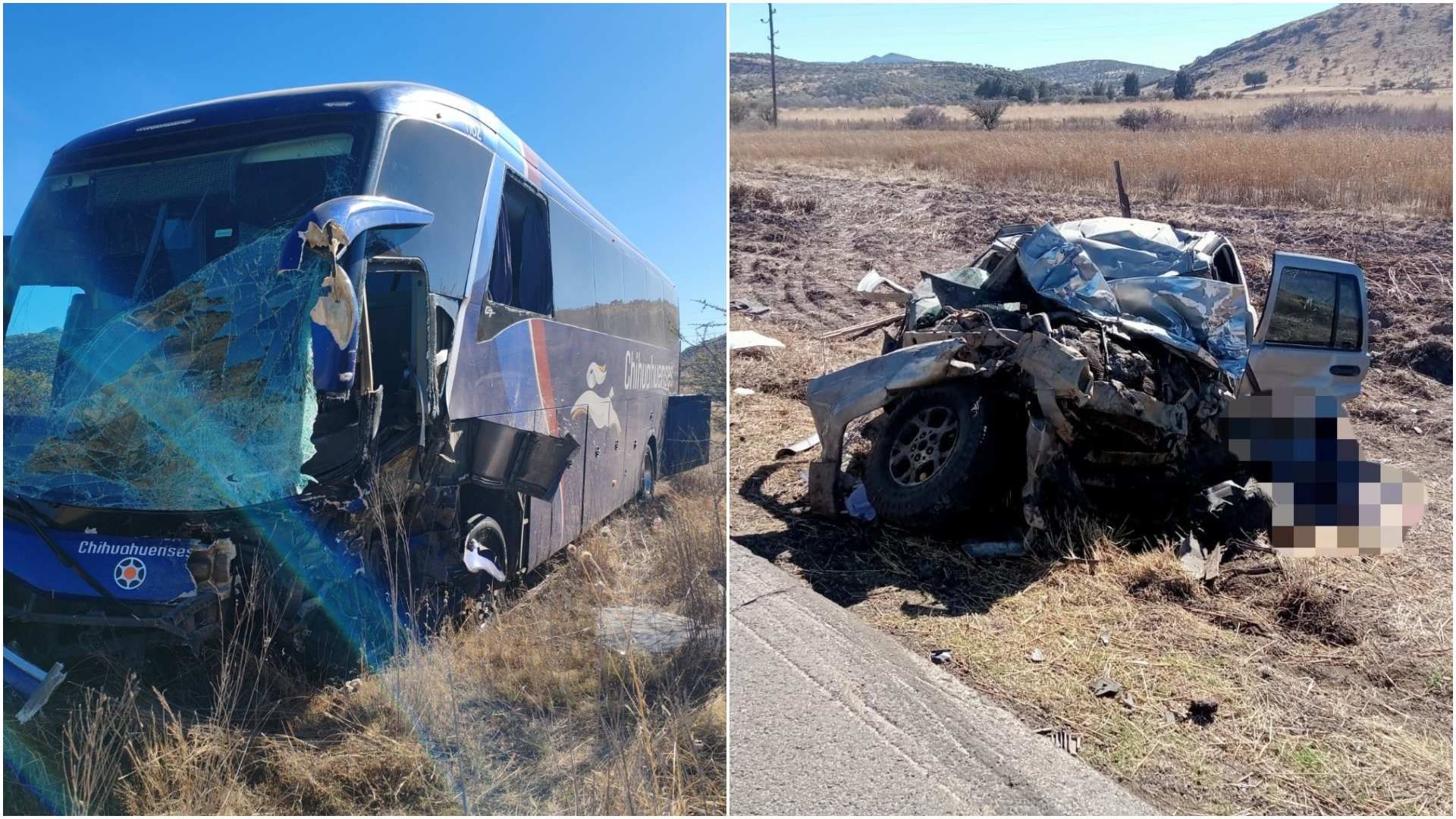Dos personas resultaron muertas tras choque en Canatlán, Durango