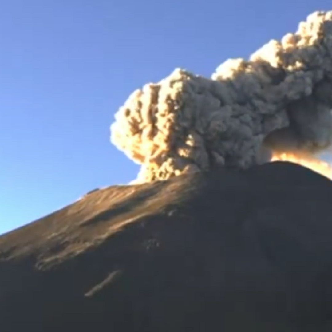 Volcán Popocatépetl hoy 20 de febrero 2026.