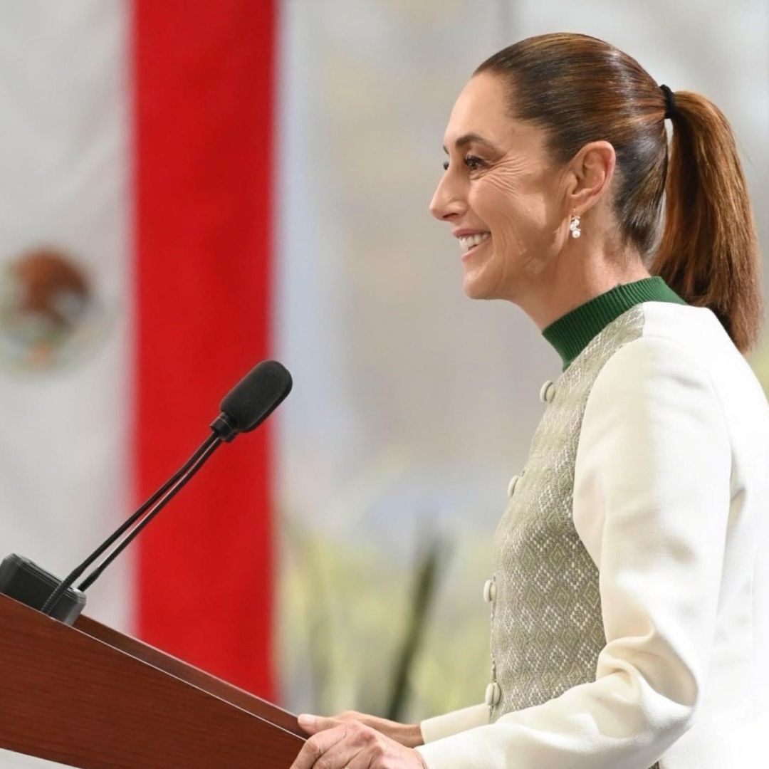 Claudia Sheinbaum durante conferencia de prensa en Guanajuato