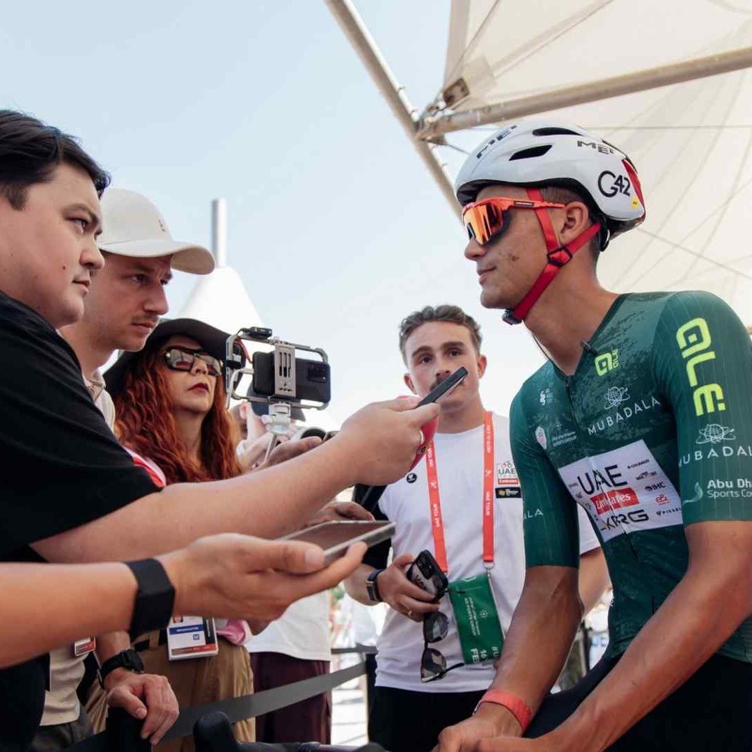 Issac del Toro en la etapa 5 del UAE Tour 2026