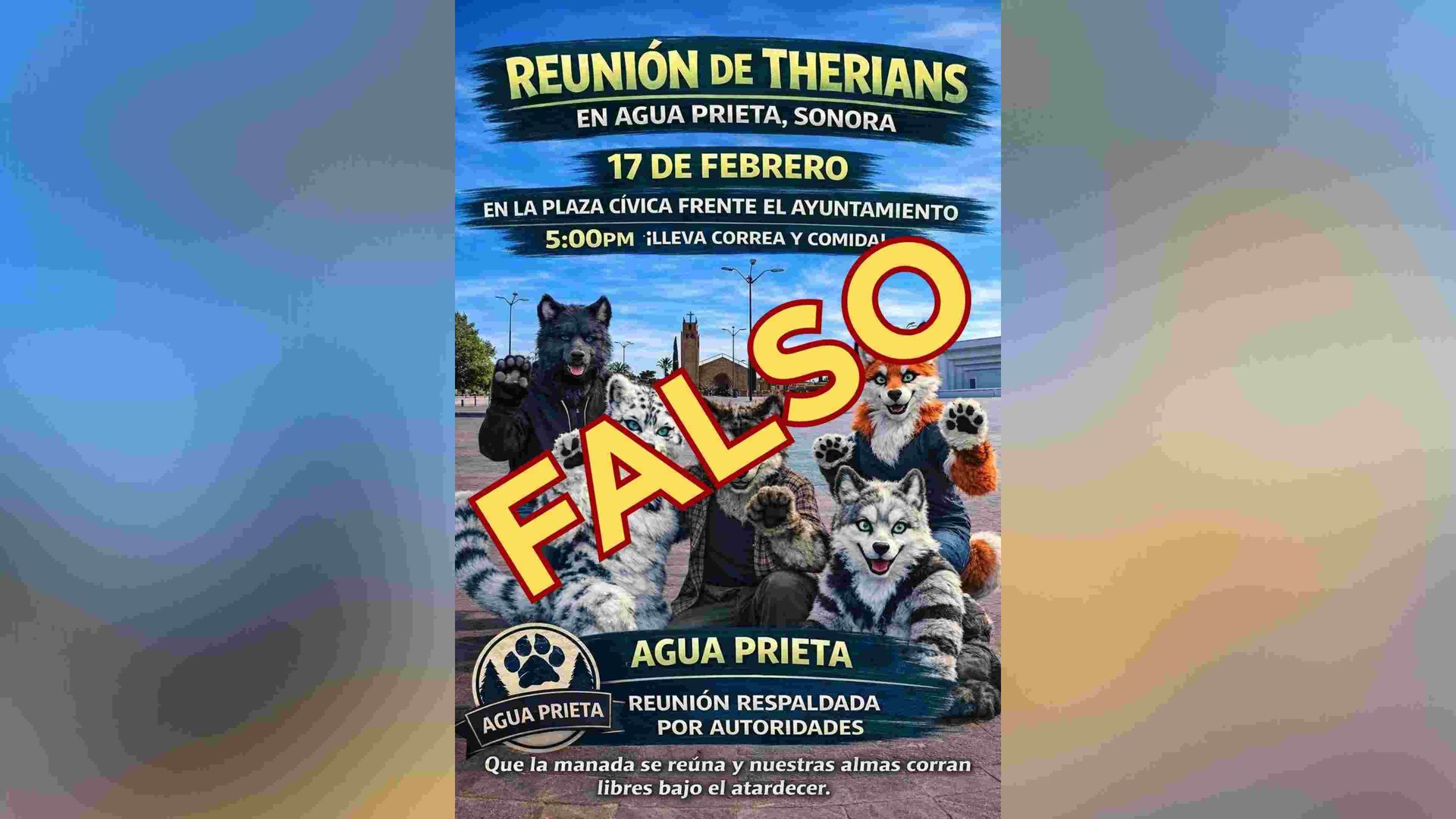 Ayuntamiento de Agua Prieta, Sonora Desmiente Participación en "Reunión Therians"