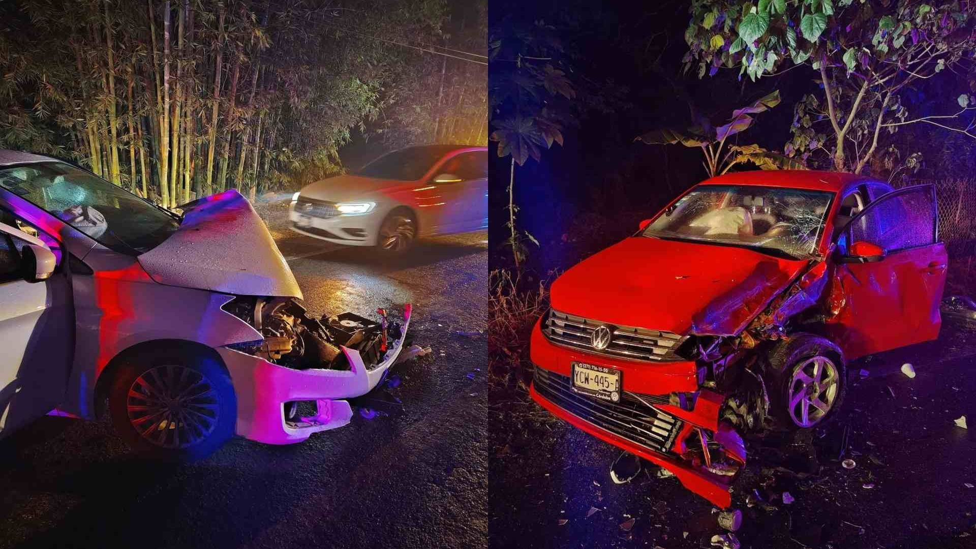 Cinco Personas Lesionadas tras Fuerte Accidente en la Carretera Fortín Huatusco El Jonote Veracruz