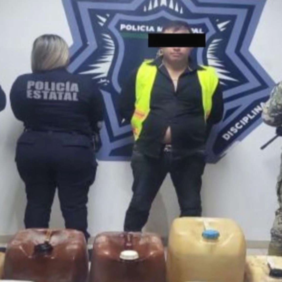Sujeto Detenido al Intentar Robar Diésel y Amenazar a Empleado de Gasolinera en Ciudad Obregón