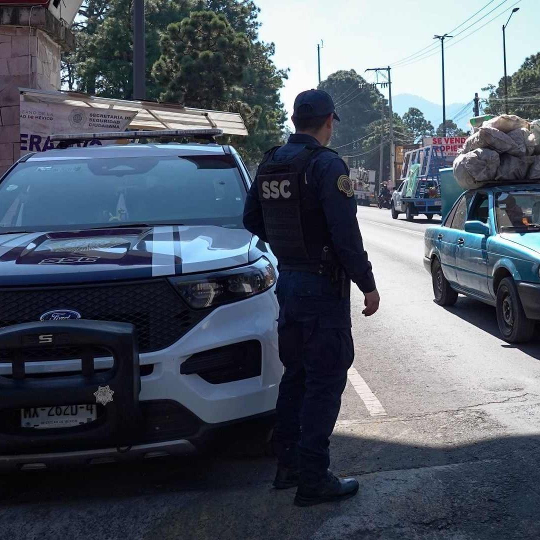Operativos de la SSC en la Carretera Picacho-Ajusco en la alcaldía Tlalpan.
