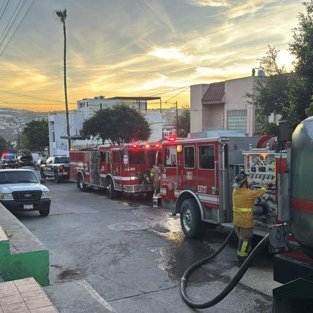 Reportan Incendio en una Vivienda de la Colonia La Postal en Tijuana