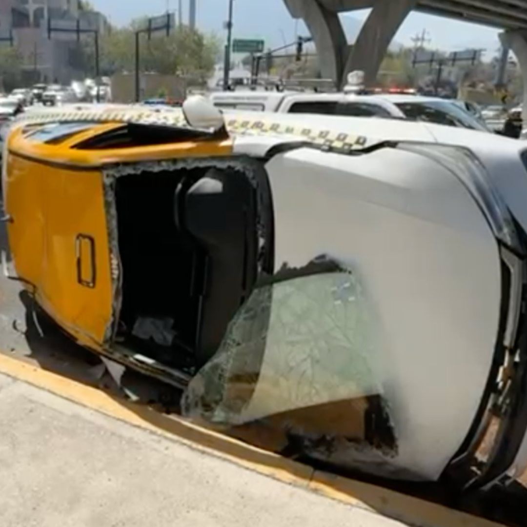 Volcadura taxi