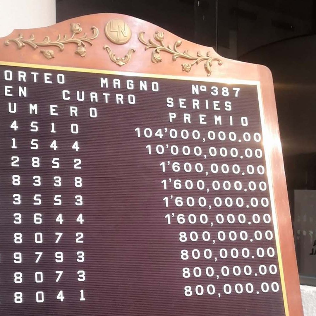 Sorteo Magno de la Lotería Nacional Cae Nuevo Laredo; Segundo Lugar en Tampico
