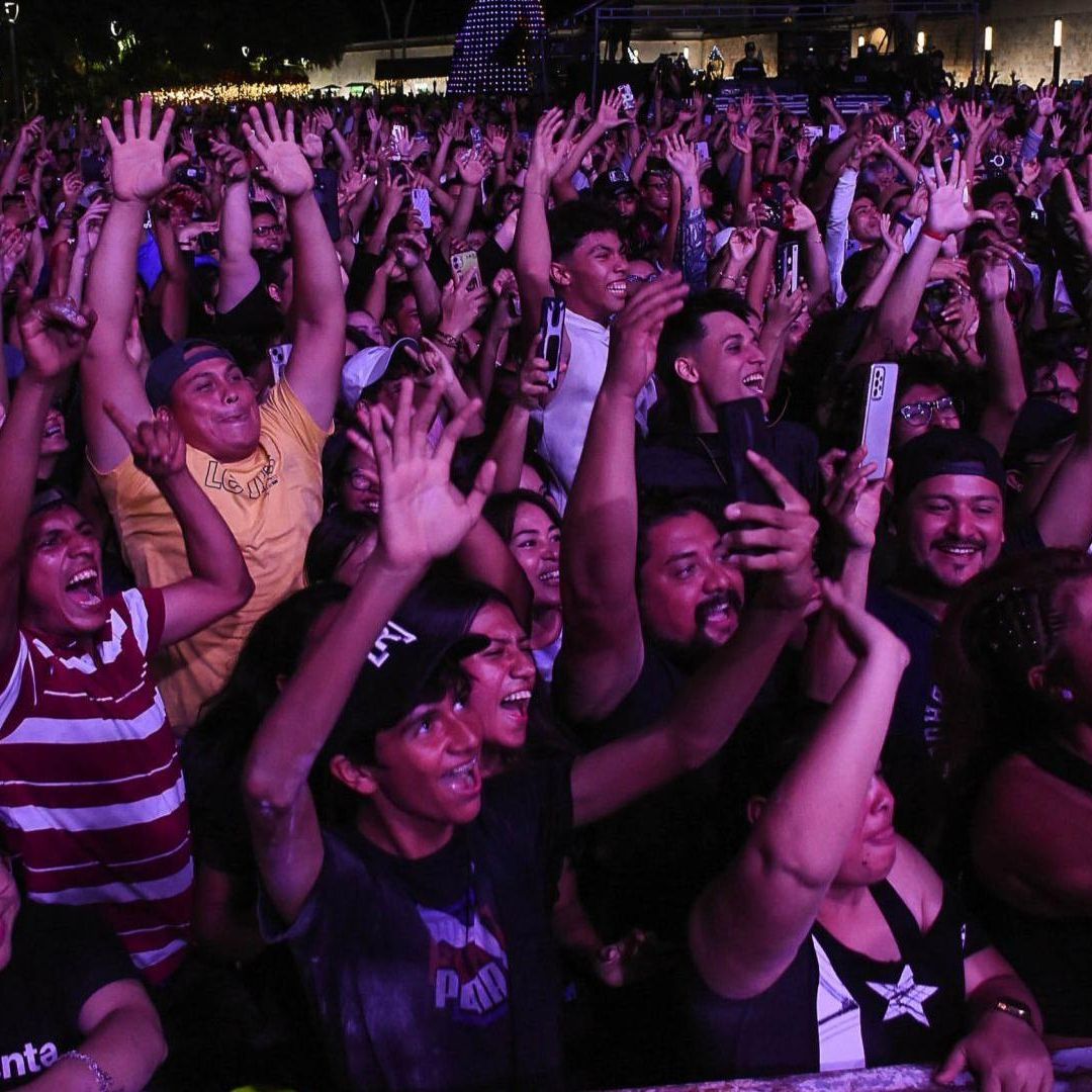 Asistentes a concierto de Residente en Campeche