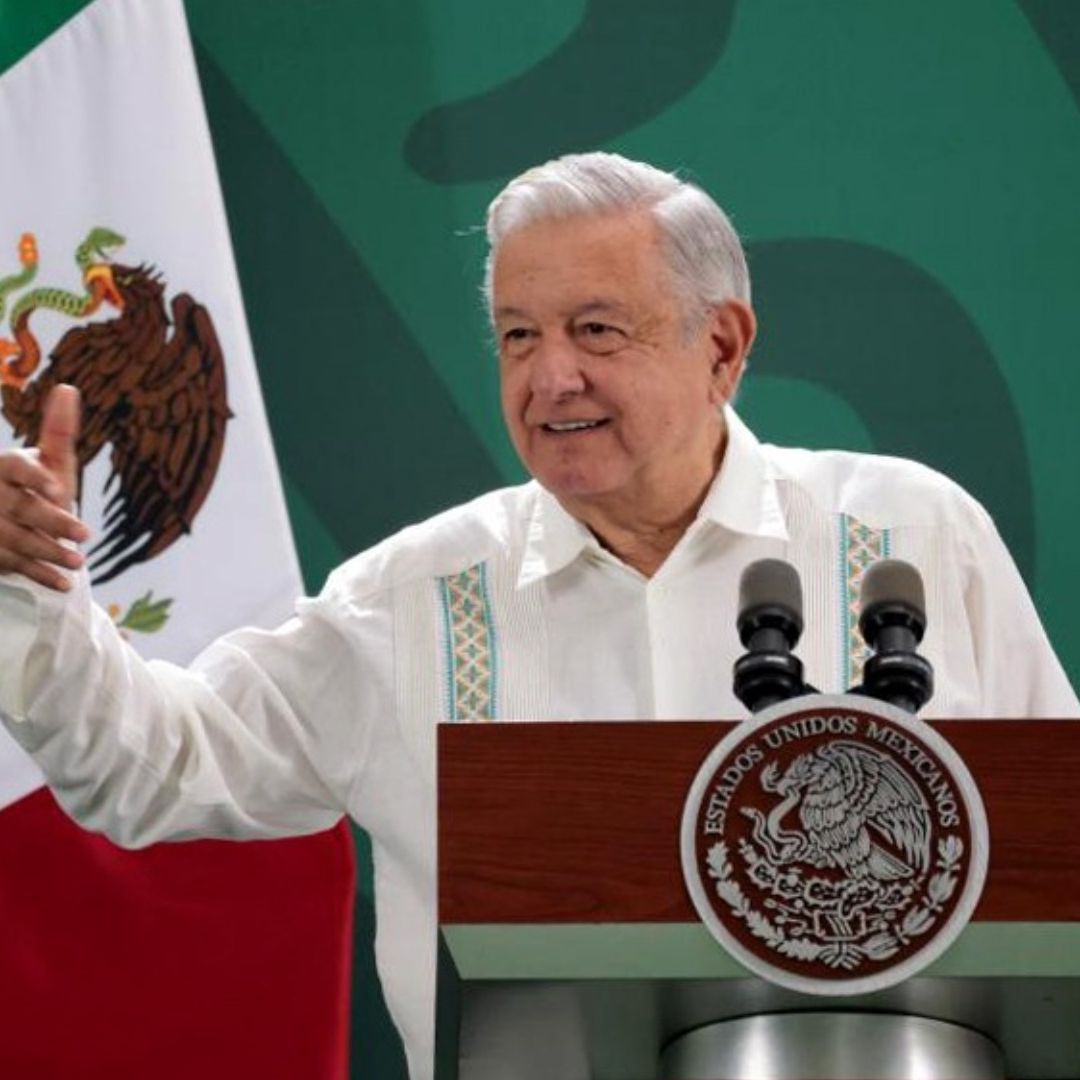 El presidente López Obrador en conferencia mañanera