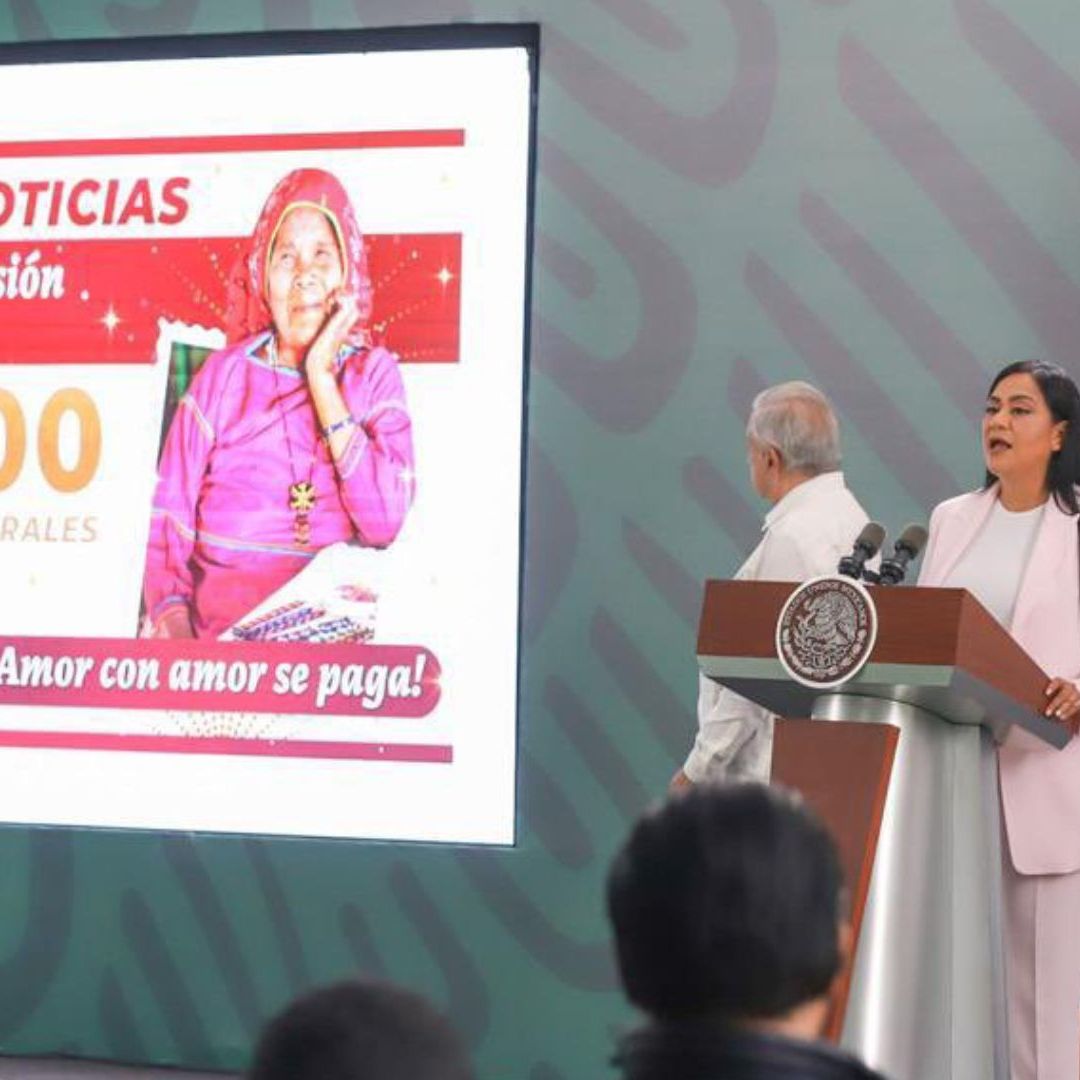 Ariadna Montiel Reyes confirmó el pago adelantado de la Pensión del Bienestar para adultos mayores en febrero 2024