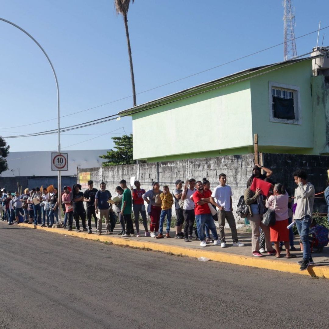 Primera caravana migrante se disuelve en Chiapas.