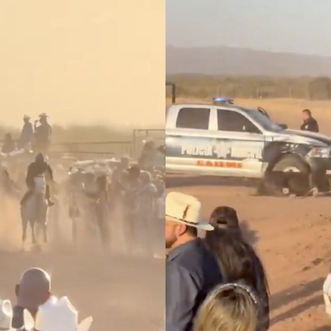 Jinete y su Caballo se Impacta Contra Patrulla Durante Carrera en Cajeme
