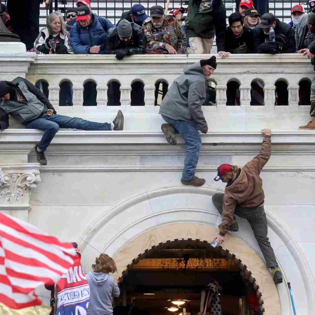 Seguidores de Trump irrumpieron en el Capitolio, en Washington, hace cuatro años.