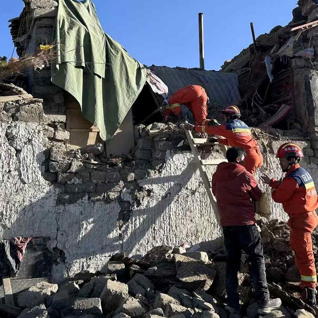 Daños por terremoto en el Tíbet