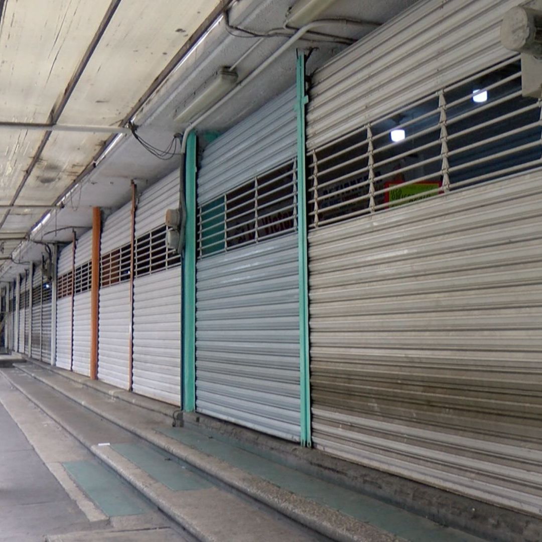 Negocios cerrados en centro histórico de Veracruz