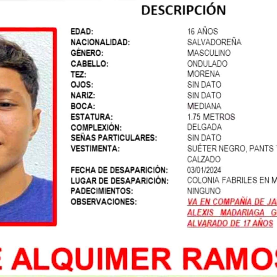 Los jóvenes fueron vistos por última vez durante la jornada del miércoles 3 de enero