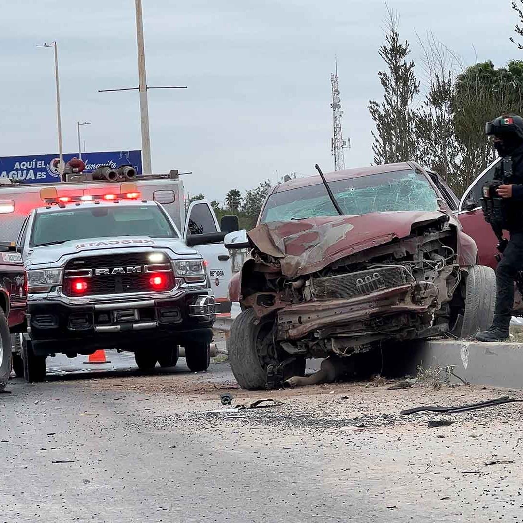 Persecución en Reynosa Termina con Accidente Vial; Mujer Resulta con Crisis Nerviosa