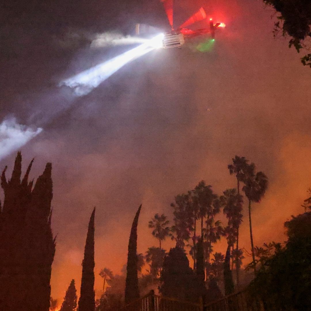 Impacto natural de incendios en Los Ángeles