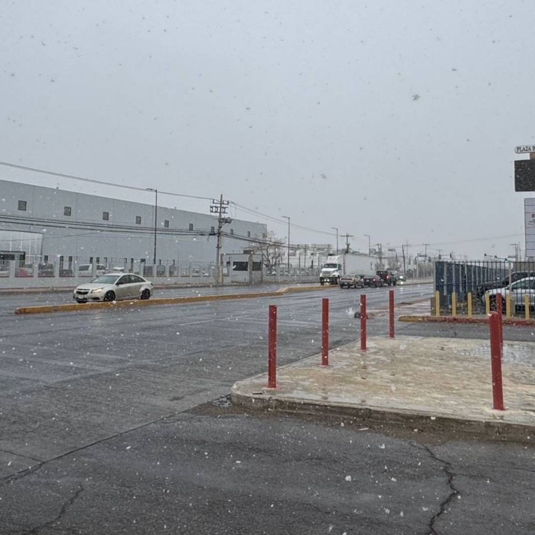 Se Registra Nevada en Ciudad Juárez Hoy 9 de Enero del 2025