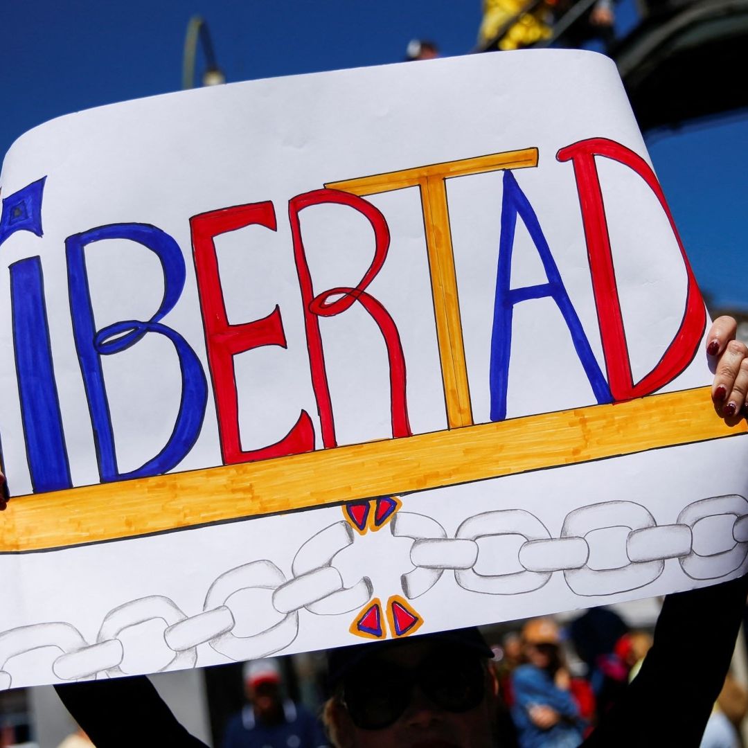 Marcha en venezuela hoy, 9 de enero de 2025, por la libertad, ante toma de protesta de Maduro