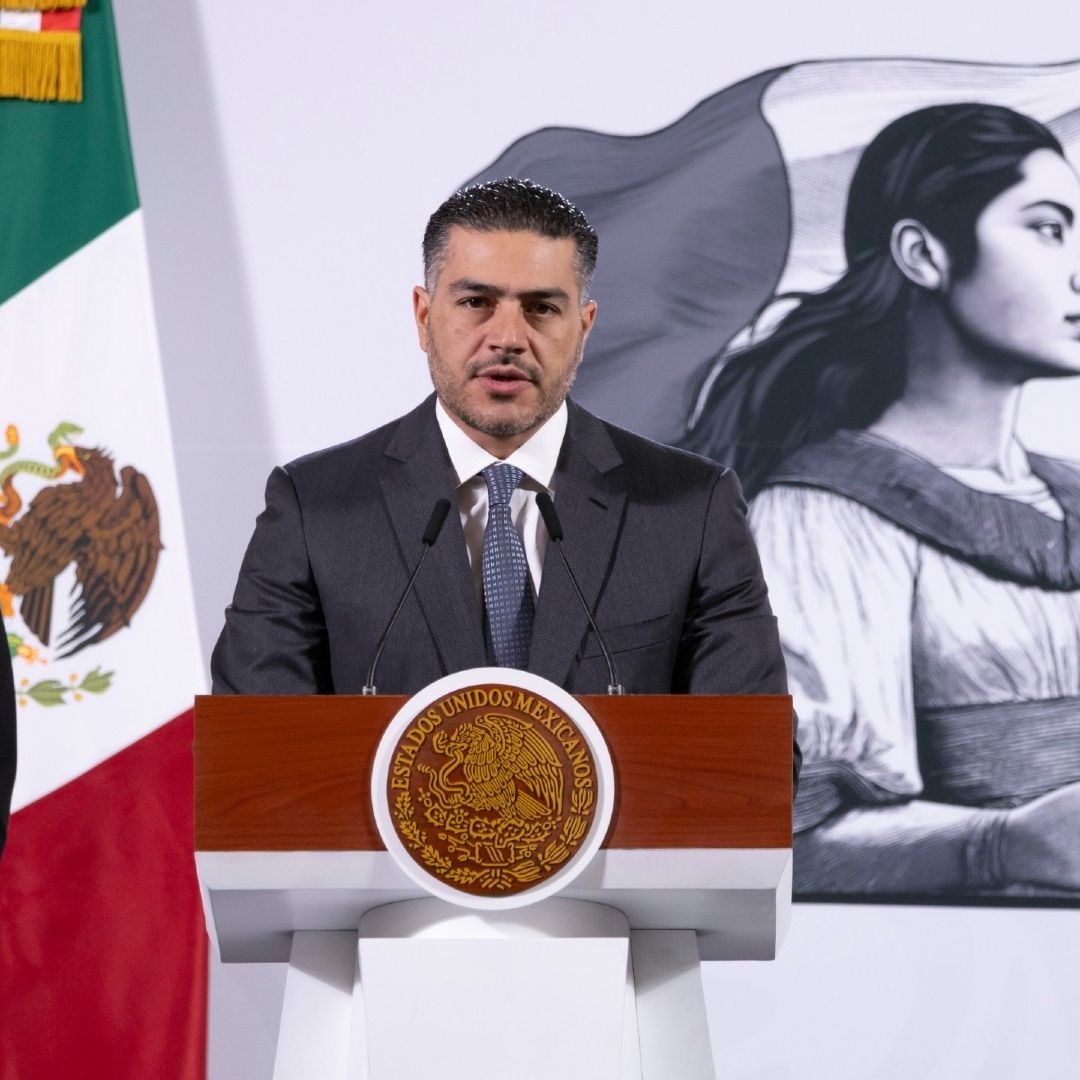Omar García Harfuch da informe de seguridad a 100 días de gobierno de Sheinbaum