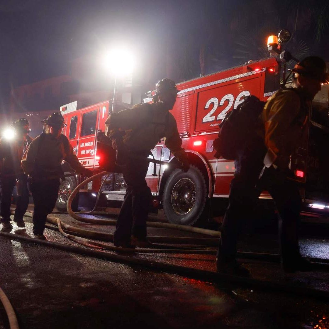 Combate de incendios en Los Ángeles, California