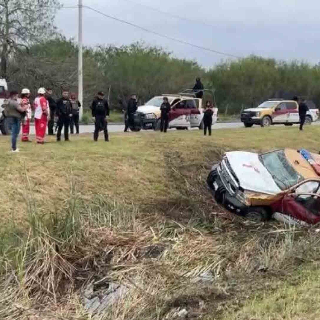 Patrulla de la Guardia Estatal Sufre Volcadura tras Persecución en Matamoros