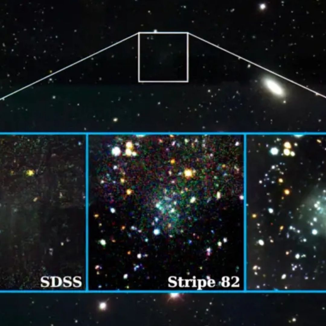¿Galaxia Fantasma? Logran detectar la galaxia Nube que es casi invisible
