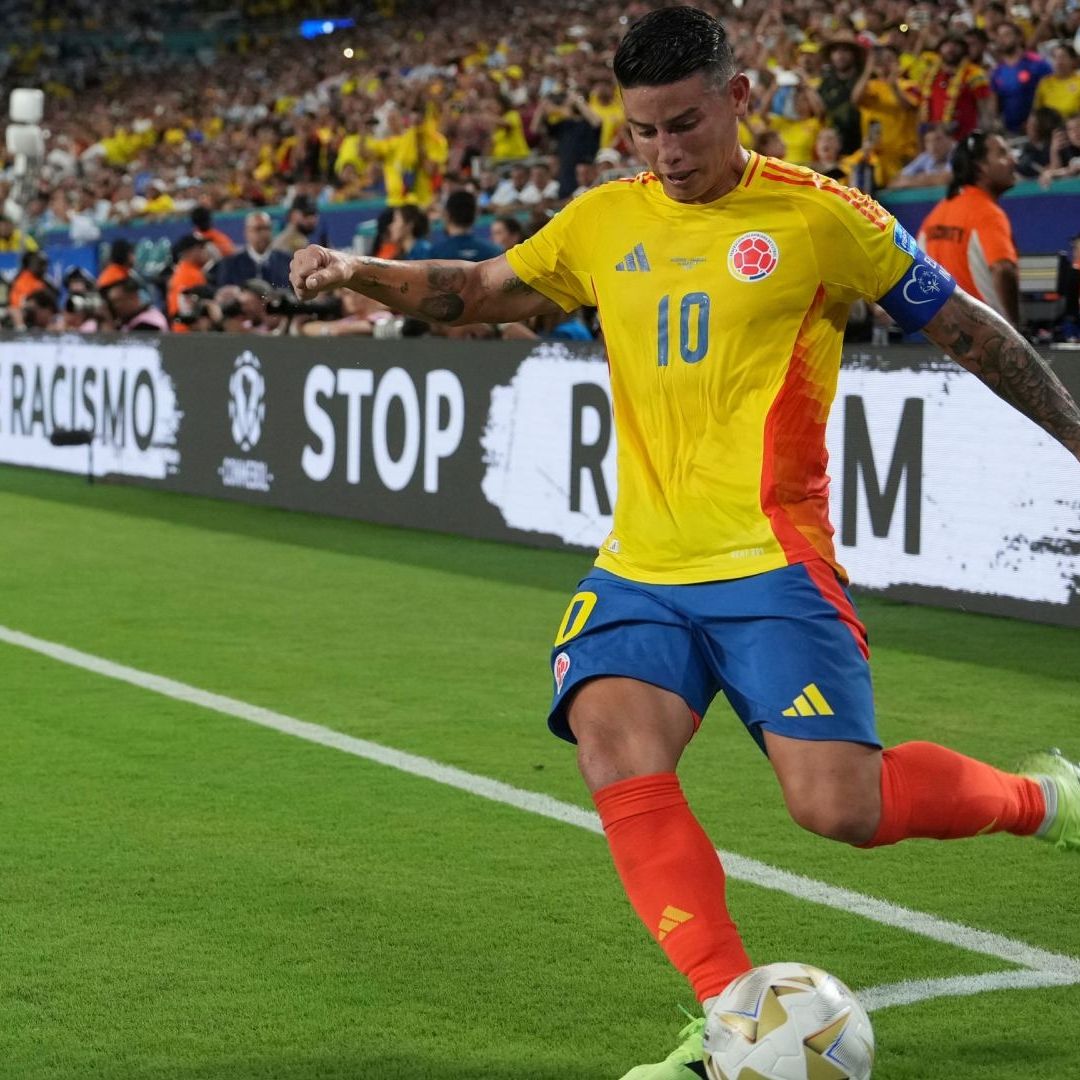 James Rodríguez es la estrella de la selección de Colombia.