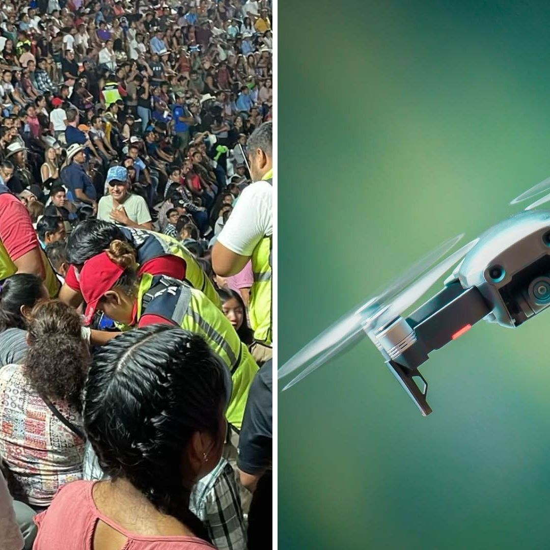 Dron se Estrella en Rostro de Mujer Durante Lienzo Charro en Huatulco