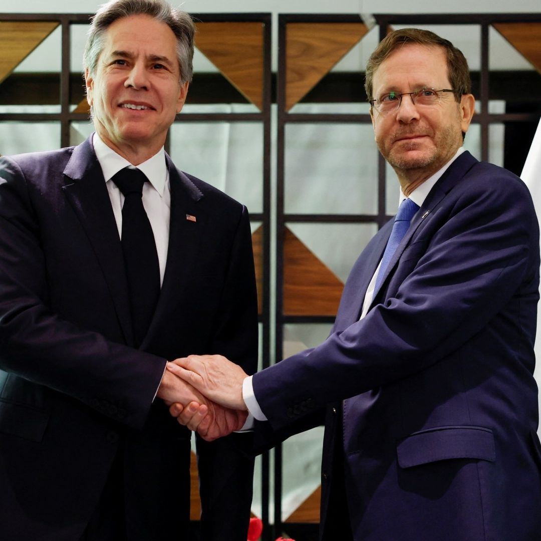 Blinken y Herzog Discuten en Israel Posible Desescalada de la Guerra en Gaza