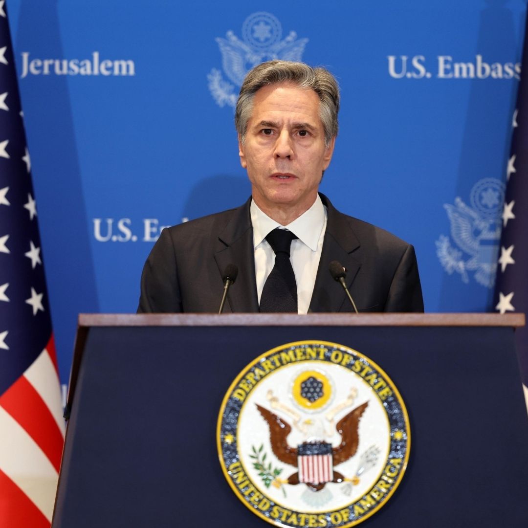 El jefe de Estado de Estados Unidos, Antony Blinken, urge a Israel a frenar ataques contra civiles en Gaza. Foto: EFE