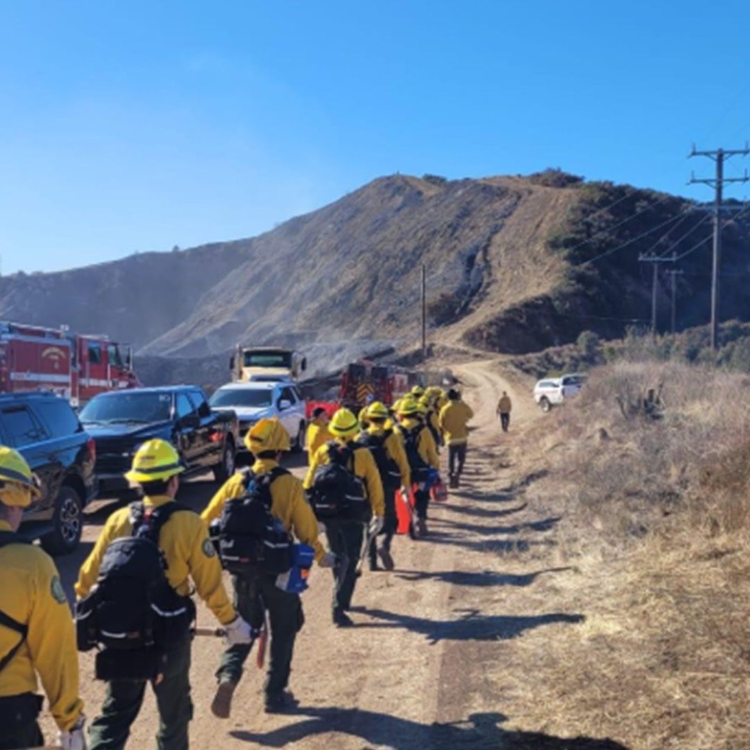 Bomberos mexicanos en California