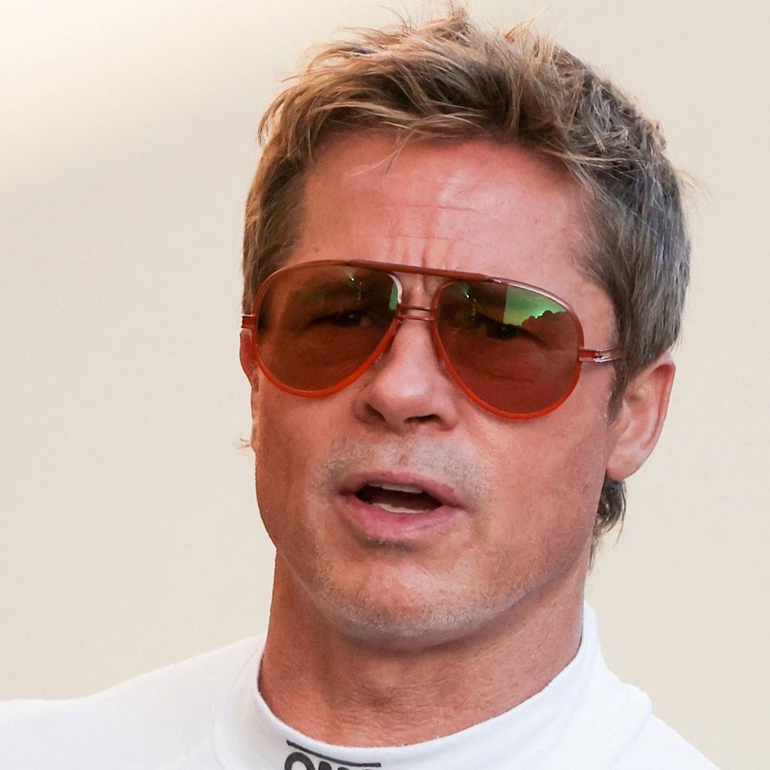 El actor Brad Pitt el Gran Premio de México, en el Autódromo Hermanos Rodríguez en la CDMX