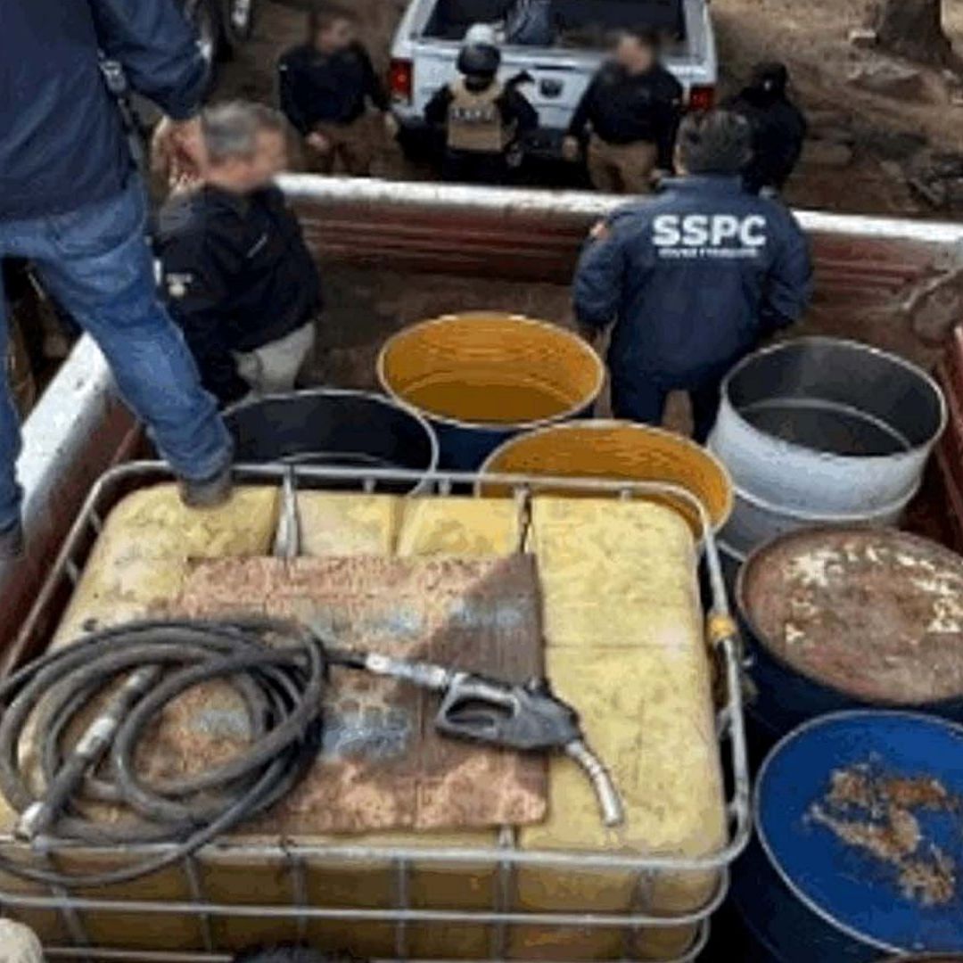Detienen a 9 Personas con Hidrocarburo, Drogas y Arma en Edomex
