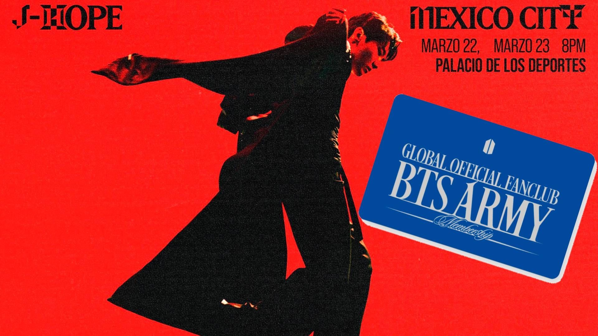 La preventa de boletos de J-Hope en México será exclusiva para fans con el BTS ARMY Membership. Conoce su precio y cómo comprarlo